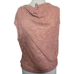 Pink Cowl Neck Lace Topred by BKE - M